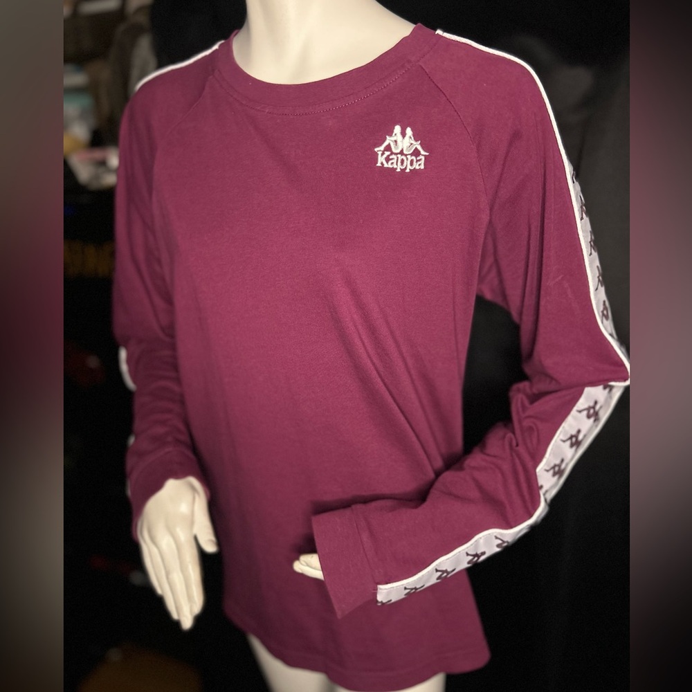 Kappa Men's Burgundy Long Sleeve Shirt